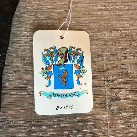 Portolano Womens Leather Gloves Cashmere Lined 7.5 NWT - Picture 2 of 6